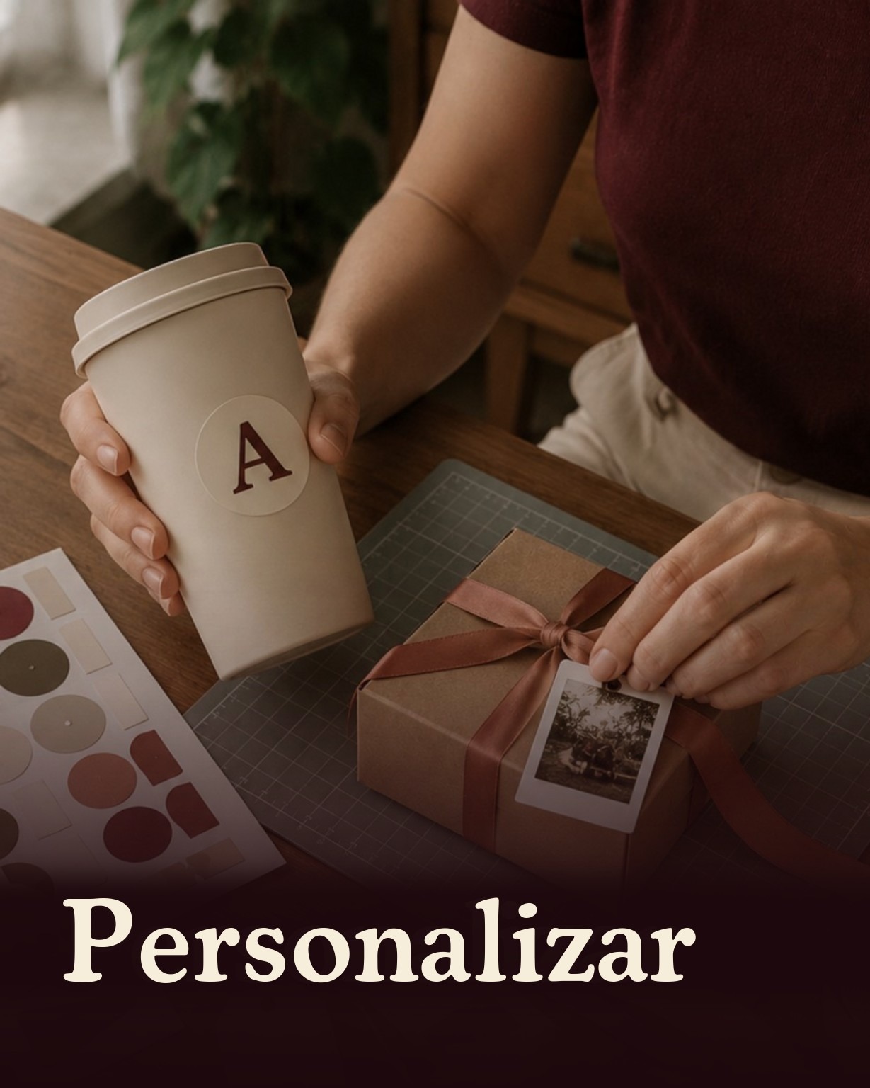 Personalizar: tags · adesivos · papelaria